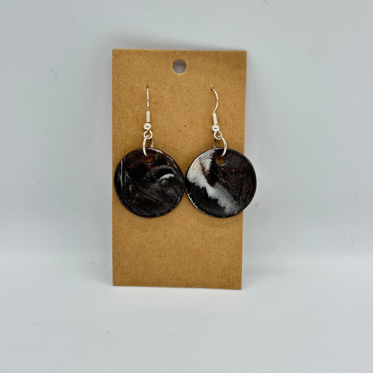 Earrings Marbled #4