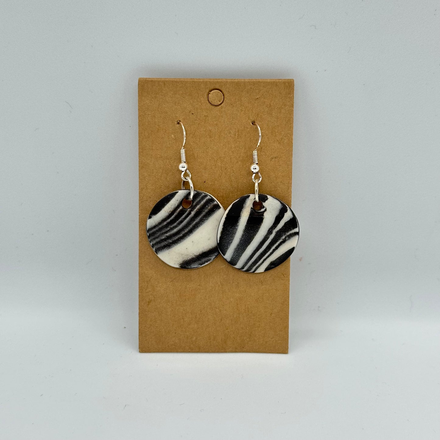 Earrings Marbled #3