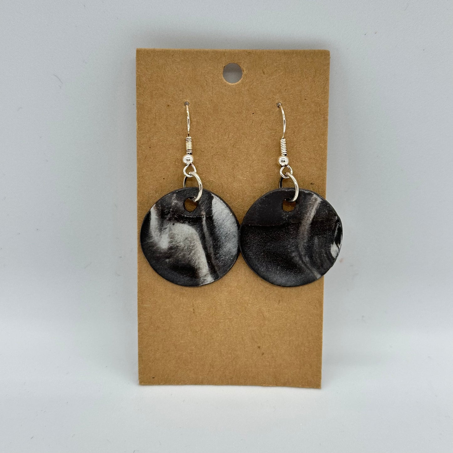 Earrings Marbled #2